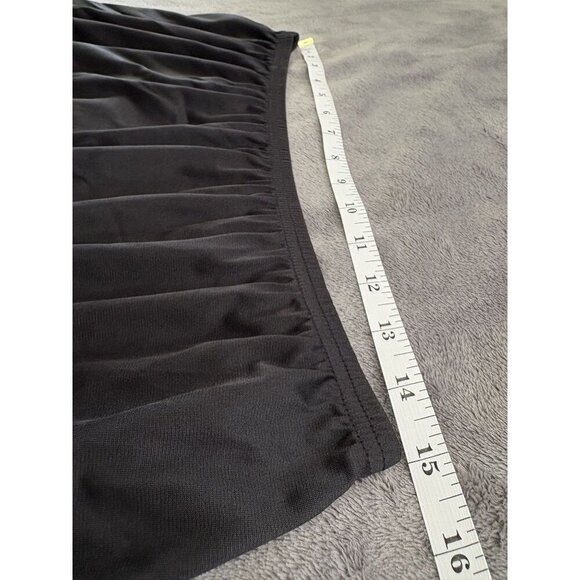 Vintage Vanity Fair Lace Trim Half Slip XXL Black Nylon Antron III USA 70's-80's - Picture 6 of 7